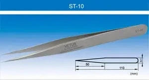 VETUS ST-17 Curved Precision Fine Tweezers /Stainless Steel