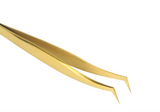 Vetus Tweezer 90 Degree Hook Tip Premium Boot Style Eyelash Extension Volume Tweezer MCS-31  close up of boot hook tips
