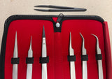 Vetus Tweezers Watchmakers Precision Tweezer Set – 7 Piece Professional Jewelry & Watch Repair Tweezers with Case | TweezerStore vetustweezers Vetus Tweezers