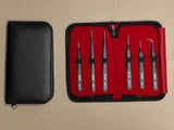 6 Piece Vetus ESD Safe Tweezer Set Anti-Static with Storage Case vetus tweezers 