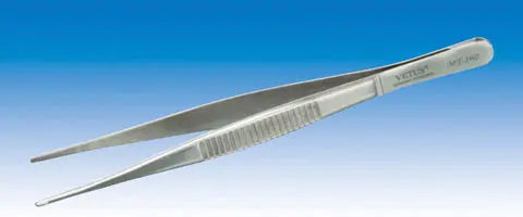 Electro-Optix Inc. MT-160 Dull Broad Stainless Medical Tweezers (Serrated Tip Tweezers) vetustweezers Electro-Optix Inc.