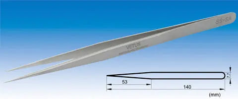 VETUS SA-6A Präzisions-Pinzette Aus Edelstahl – Superfein, Säurebeständig & Antimagnetisch